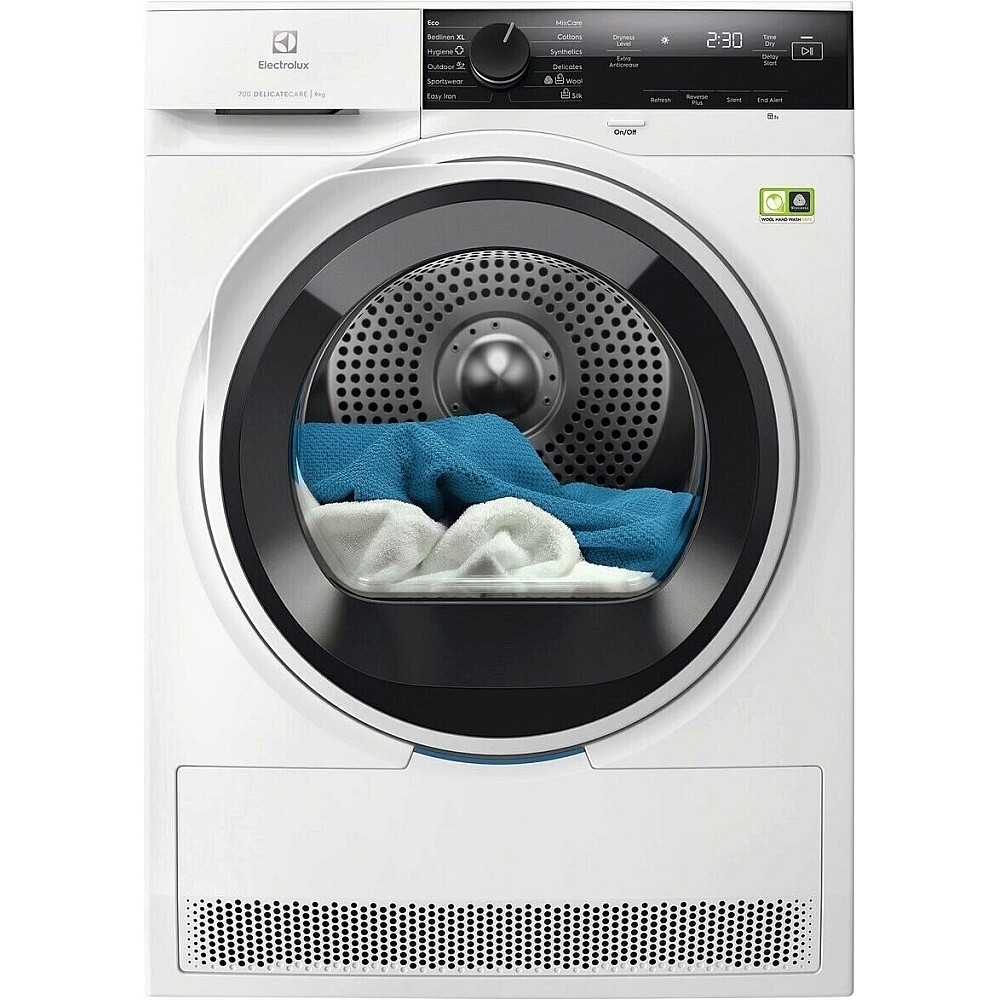 Varmepumpetrommel Electrolux EDI743R95R Hvit med DelicateCare og SensiCare Teknologi