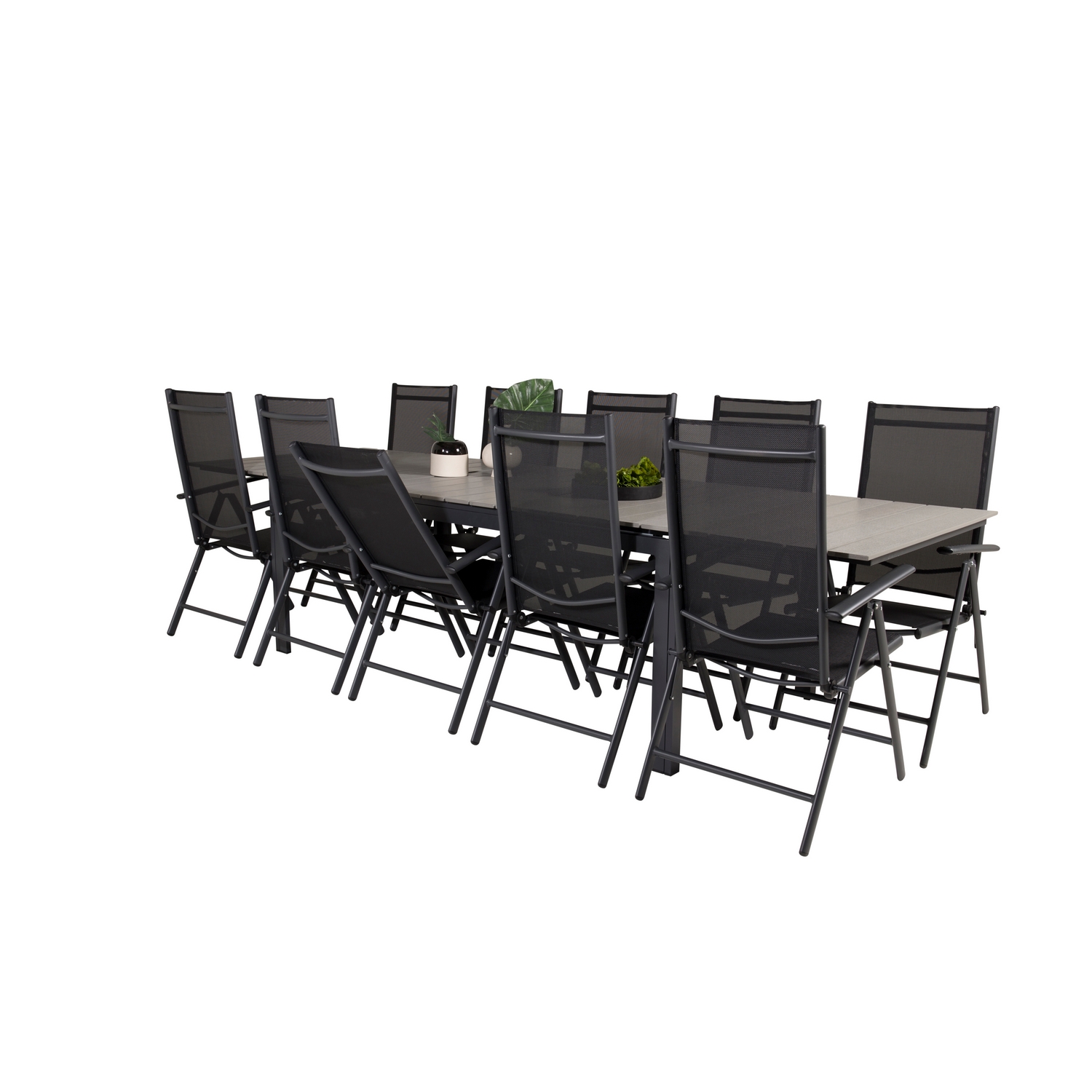 Spisegruppe Venture Home Lova 224/324 med 10 Bront Stoler