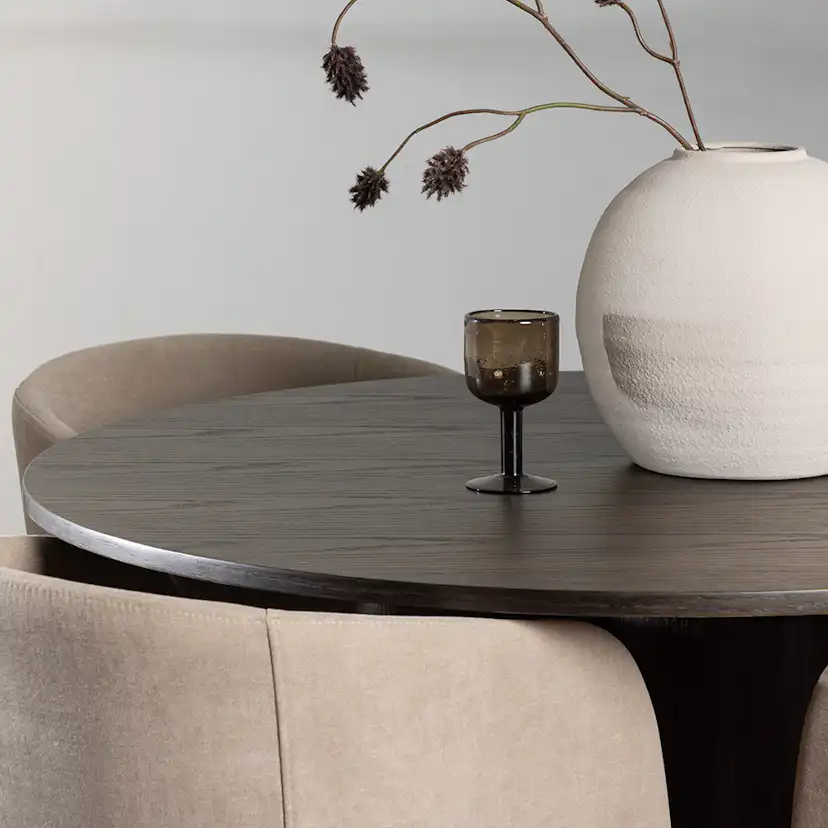 Spisegruppe Venture Home Olivia Ø 110 cm med 4 Berit Stoler