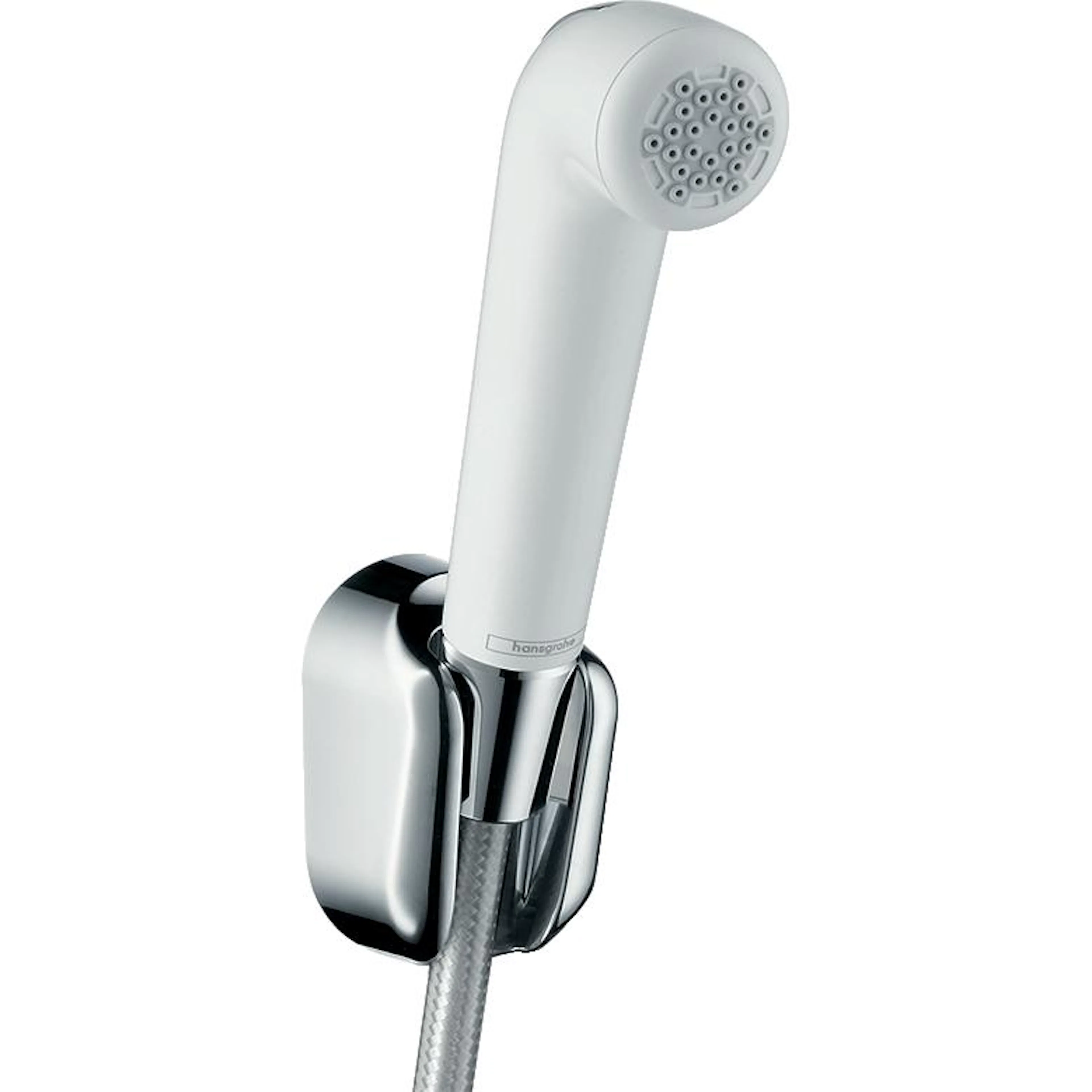 Hånddusj Hansgrohe Bidette 1jet Vit med Holder og Dusjslange