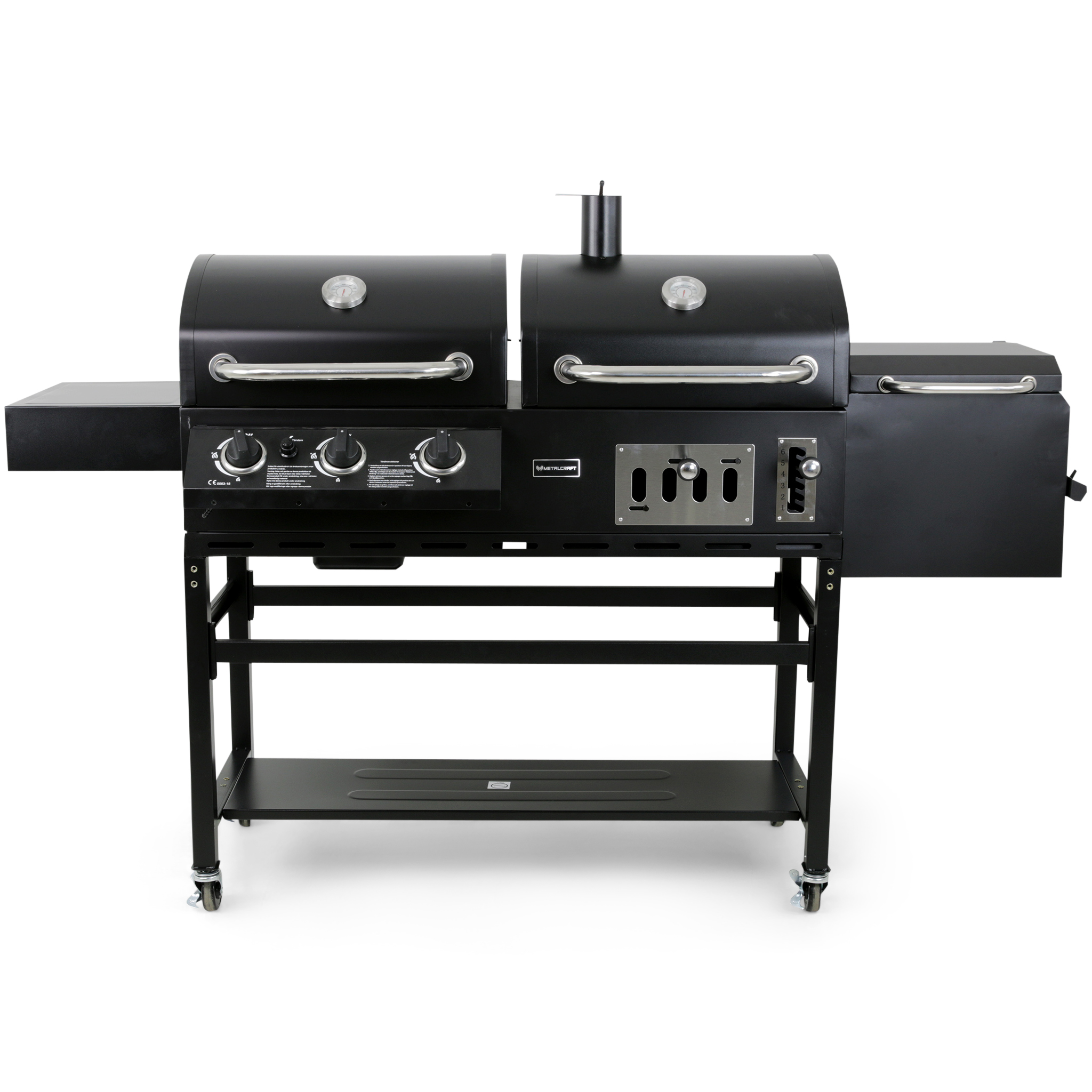 Gass/Kullgrill Metalcraft Cleveland med Røyk