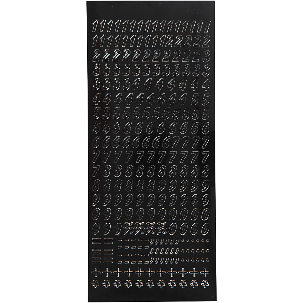 Klistremerker Creativ Company Små Tall 10X23 cm