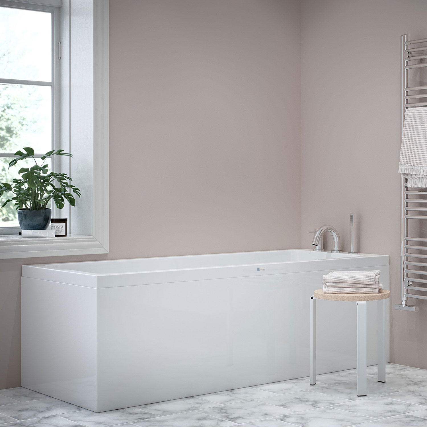 L-Panel Nordhem til Badekar Saltholmen