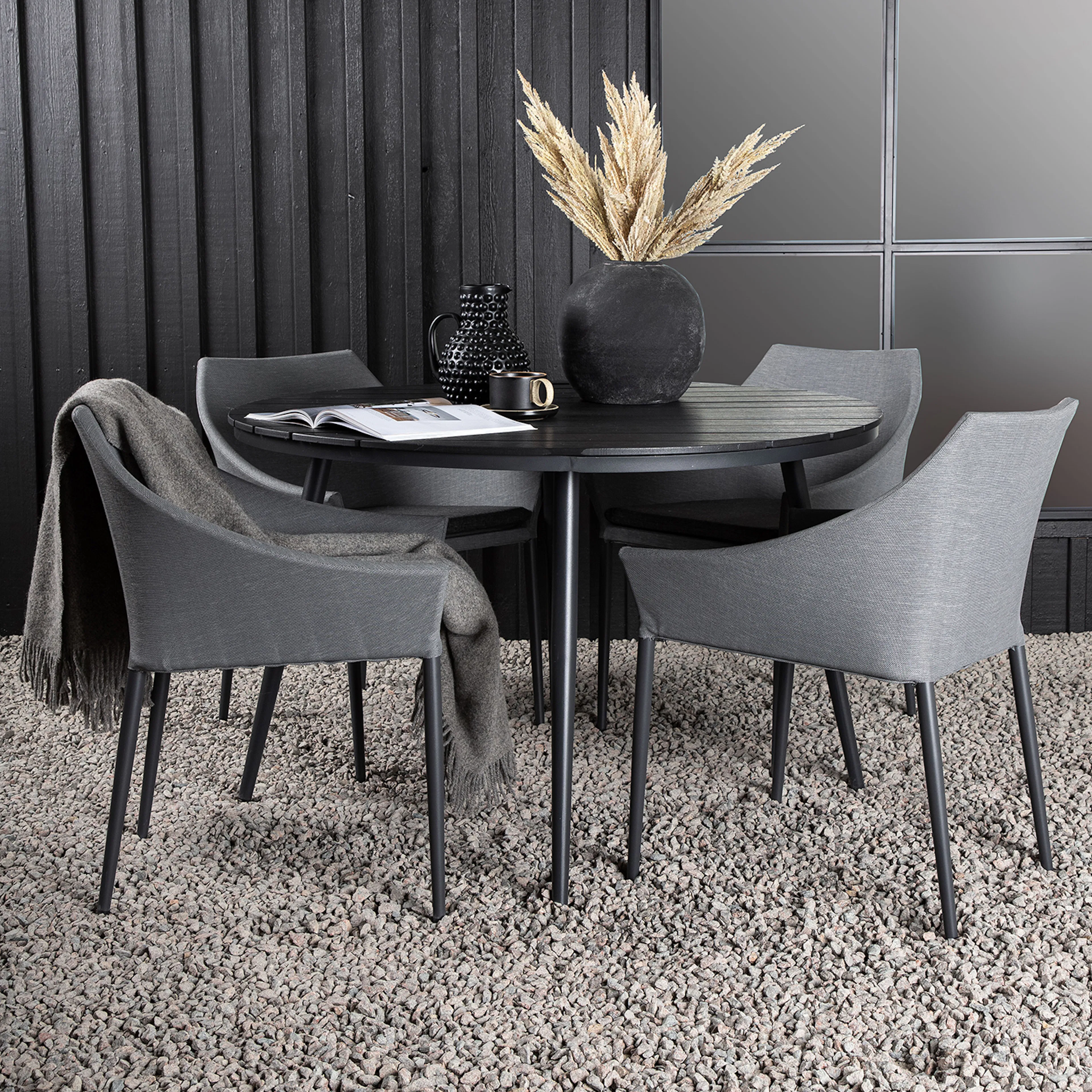 Spisegruppe Venture Home Break Ø120 med 4 Spoga Spisestoler