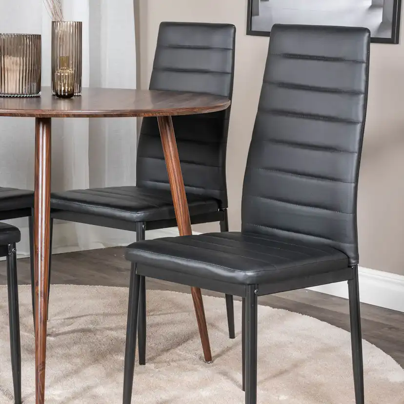 Spisegruppe Venture Home Plake med 4 Sly Stoler Rundt
