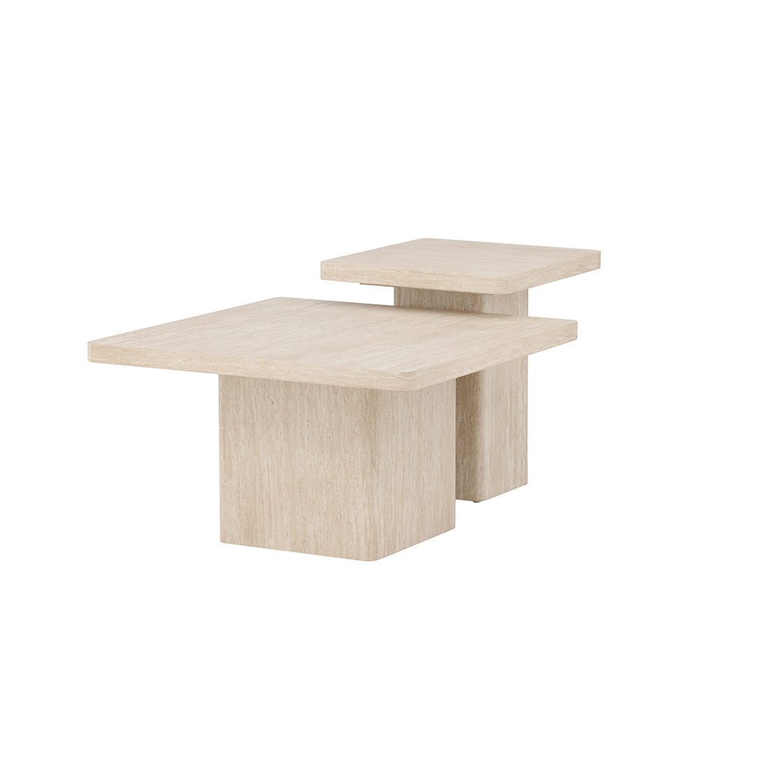 Sofabord Venture Home Qvart Set 80x80x46 cm & 50x50x56 cm