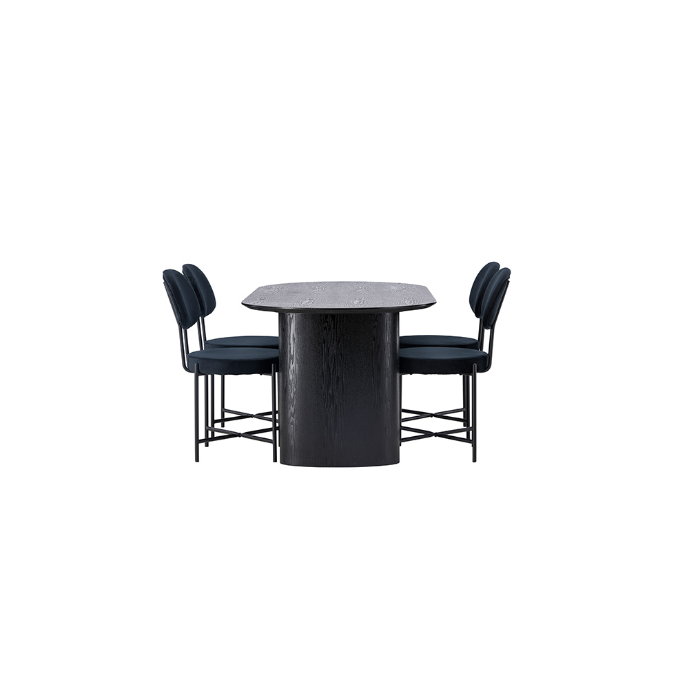 Spisegruppe Venture Home Isolde med 4 stk Stella Stoler