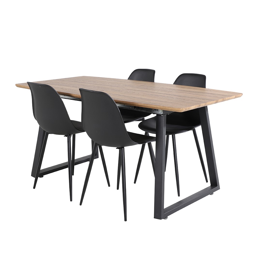 Spisegruppe Venture Home Ina med 4 Pop Stoler