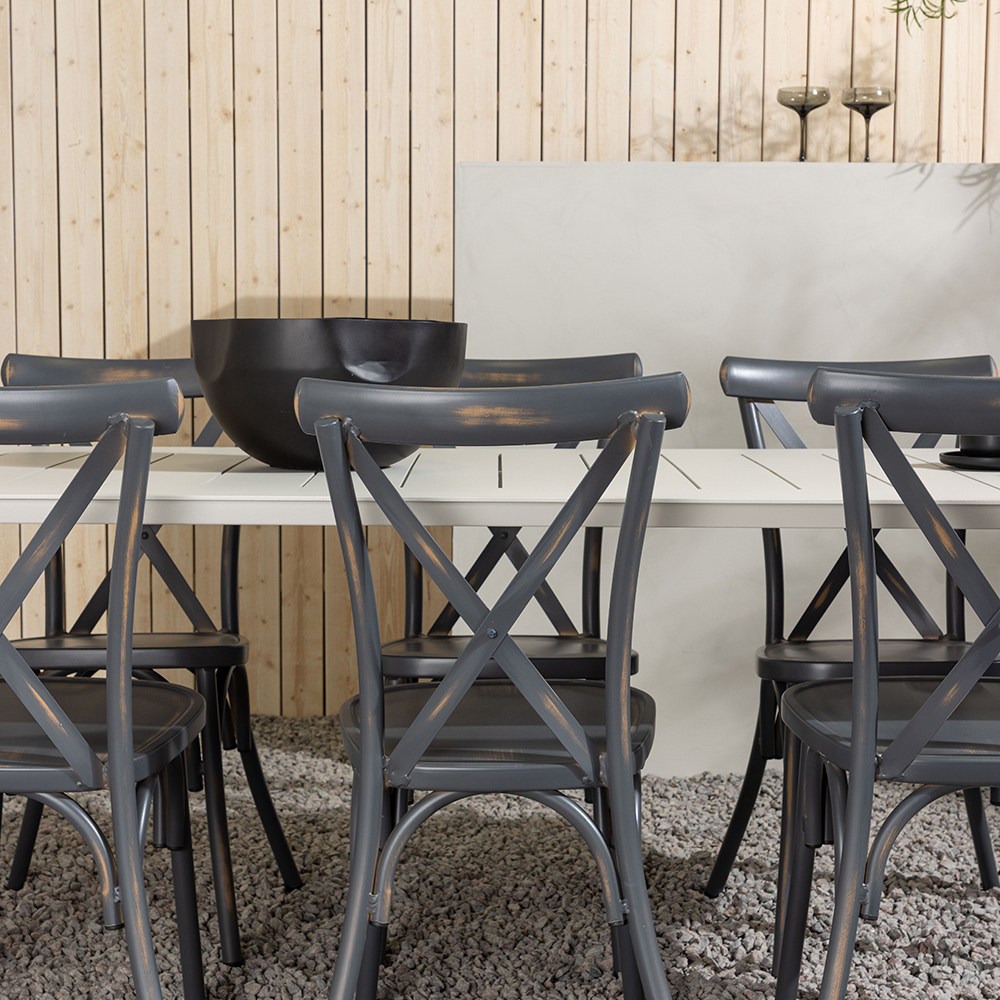 Spisegruppe Venture Home Lina Bord med 6 Tablas Stoler