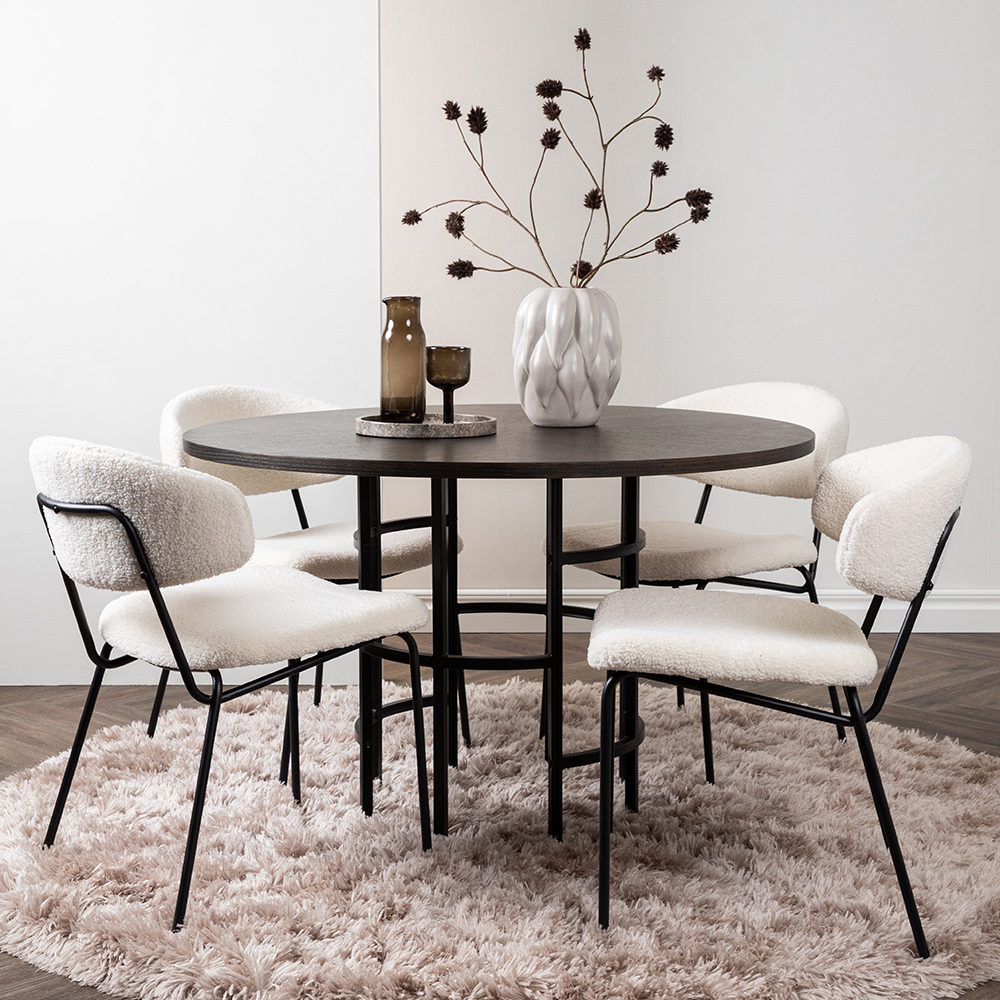 Spisegruppe Venture Home Copenhagen med 4 Chico Stoler