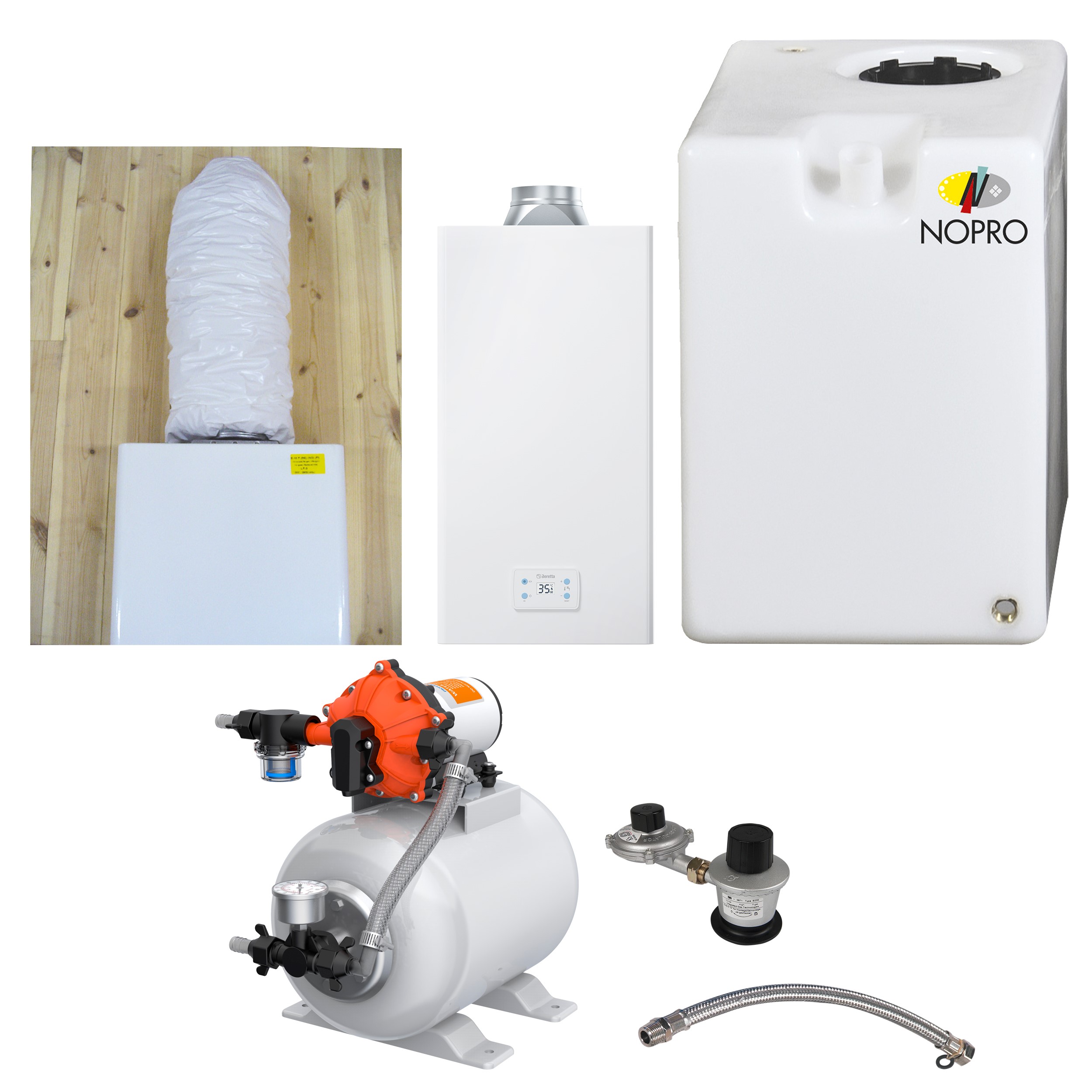 Vannpakke Sunwind Pro 12 Volt/ Gass