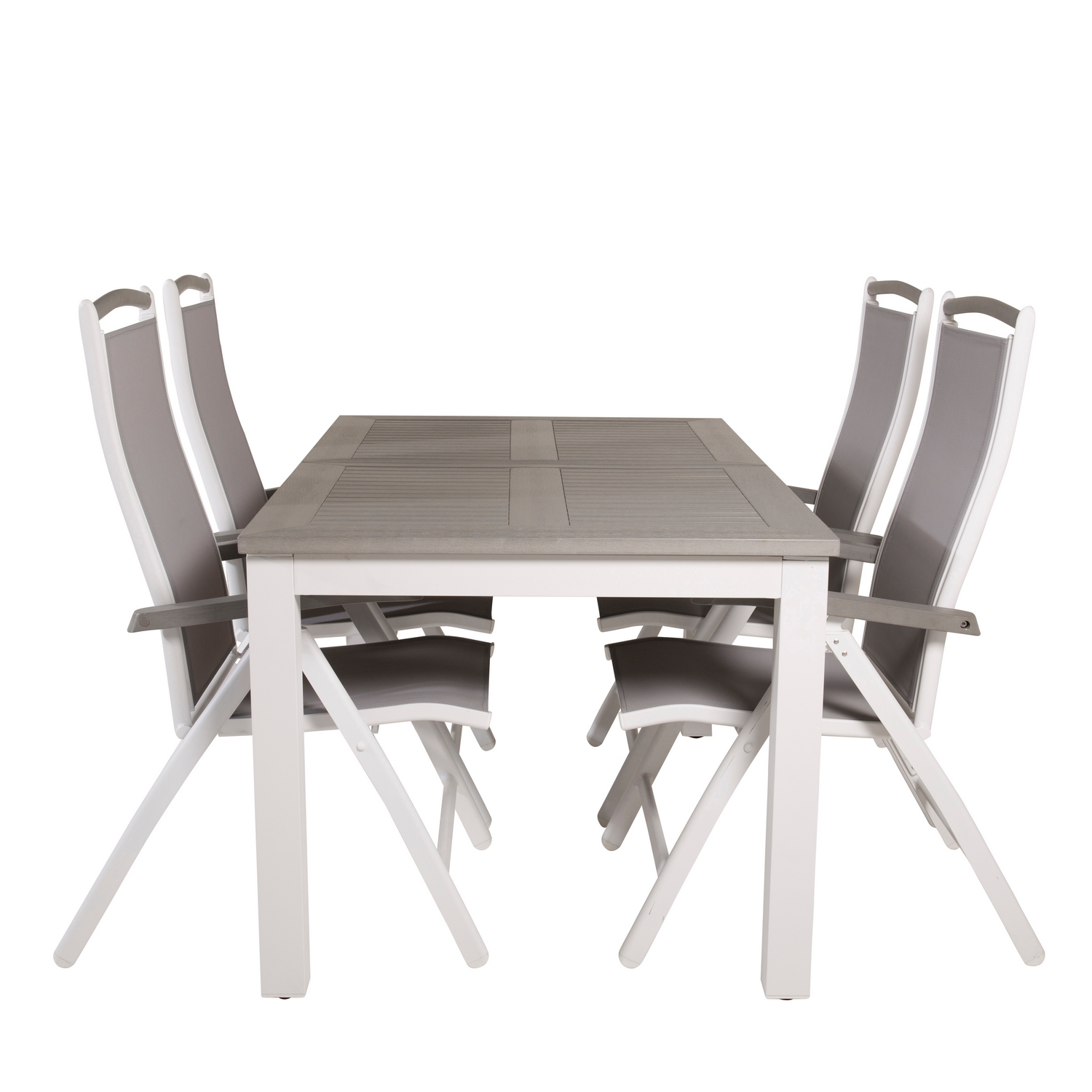 Spisegruppe Venture Home Aleyna 152/210 med 4 Stoler