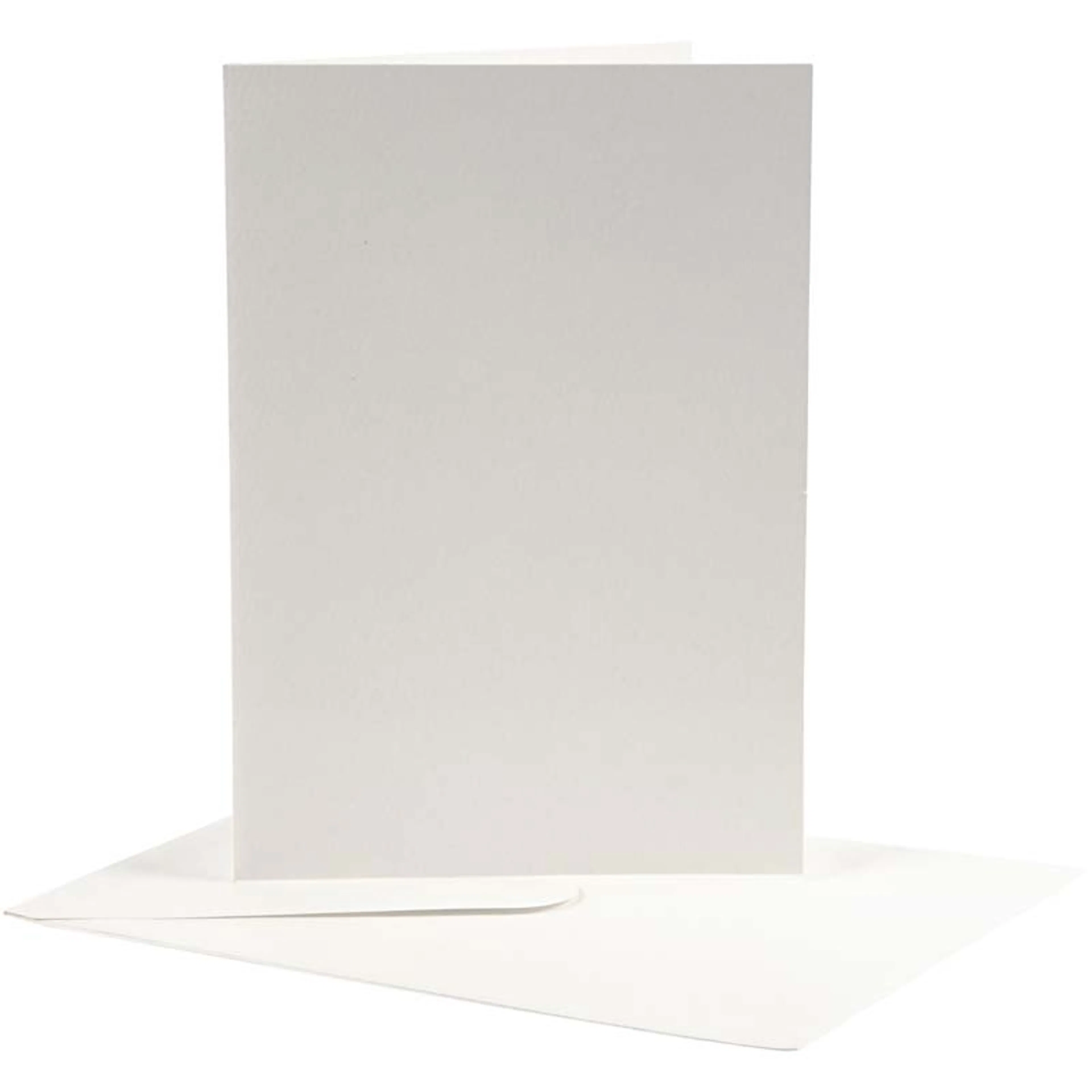 Brevkort Creativ Company Råvit KortStr 12,5x17,5 cm KonvStr 14x19 cm 10 sett/1 Pk