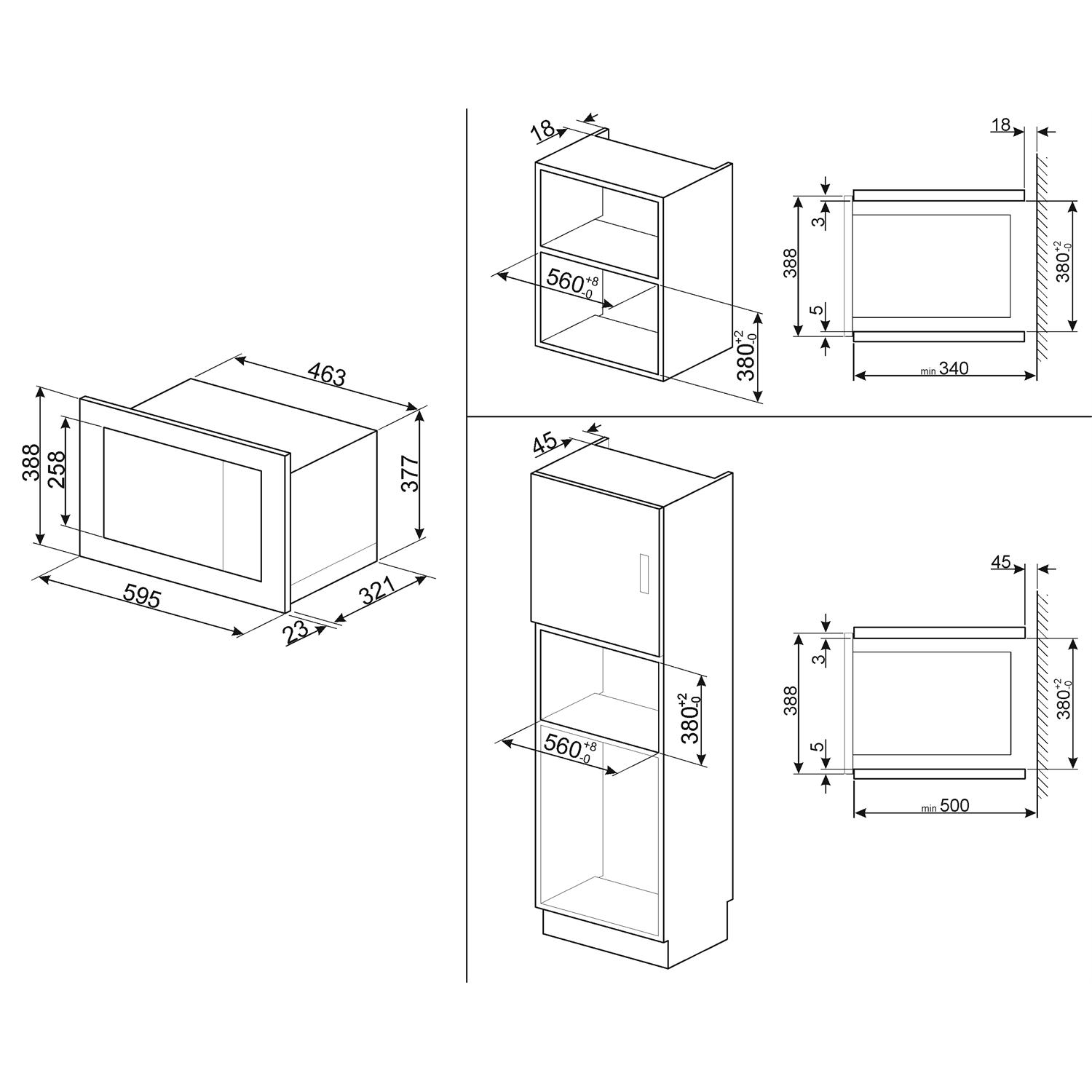 Mikrobølgeovn Smeg FMI020X