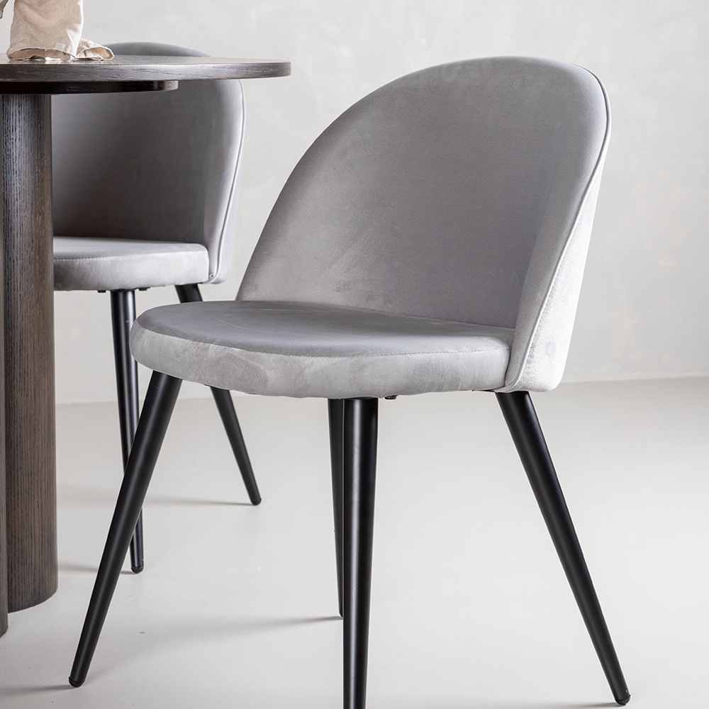 Spisegruppe Venture Home Olivia med 4 Velvet Stoler