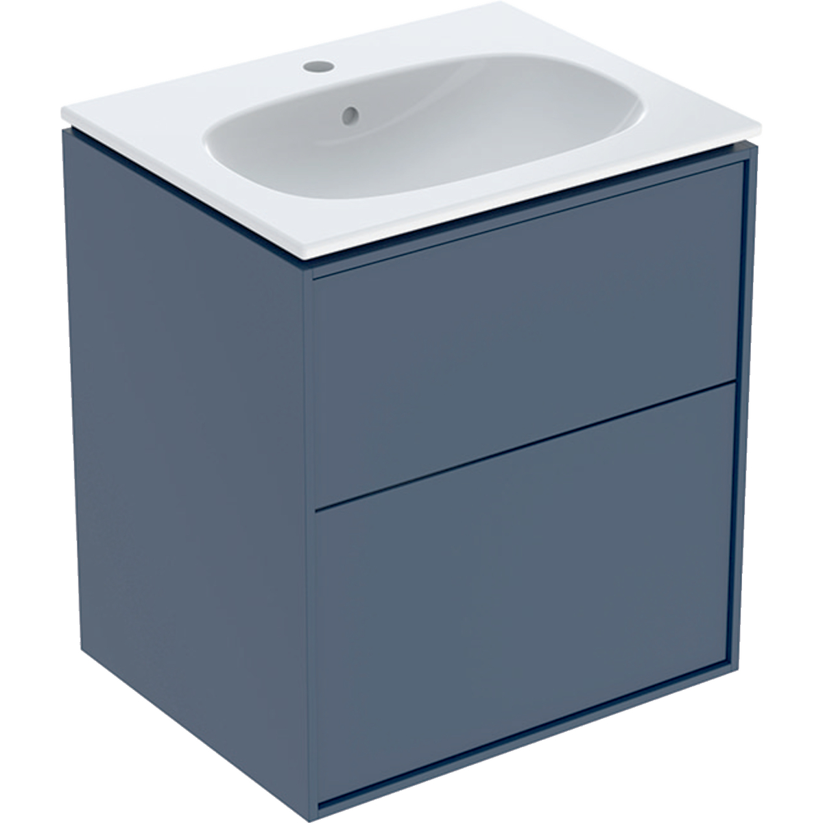 Tvättställskåp Sense Art Smal Design med 2 lådor Midnattblå