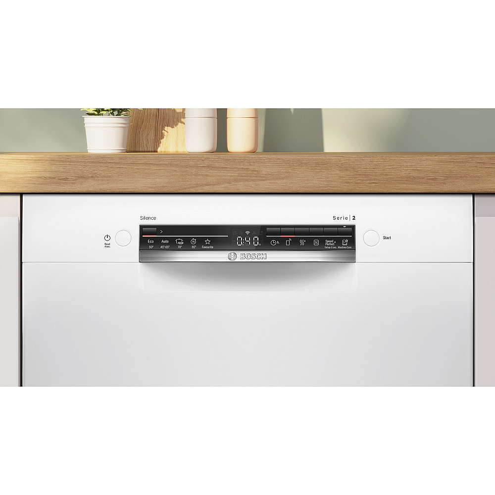 Innebygd Oppvaskmaskin Bosch Serie 2 SMU2HVW02S Hvit Home Connect