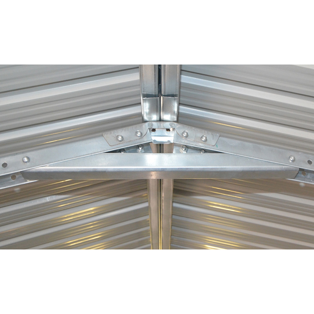 Garasje Metalcraft 18m² Antrasitt/Hvit