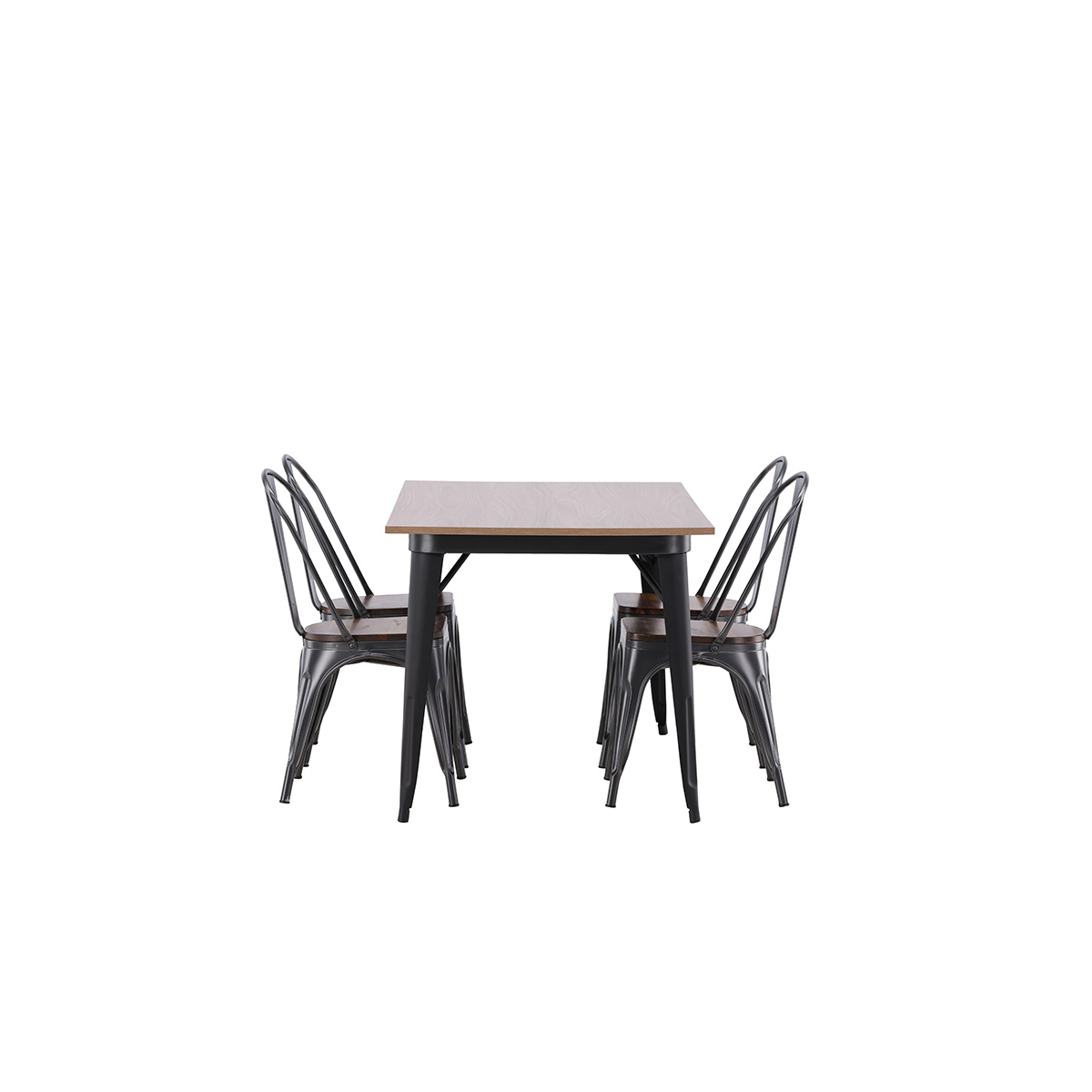 Spisegruppe Venture Home Tempe med 4 Tempe Stoler