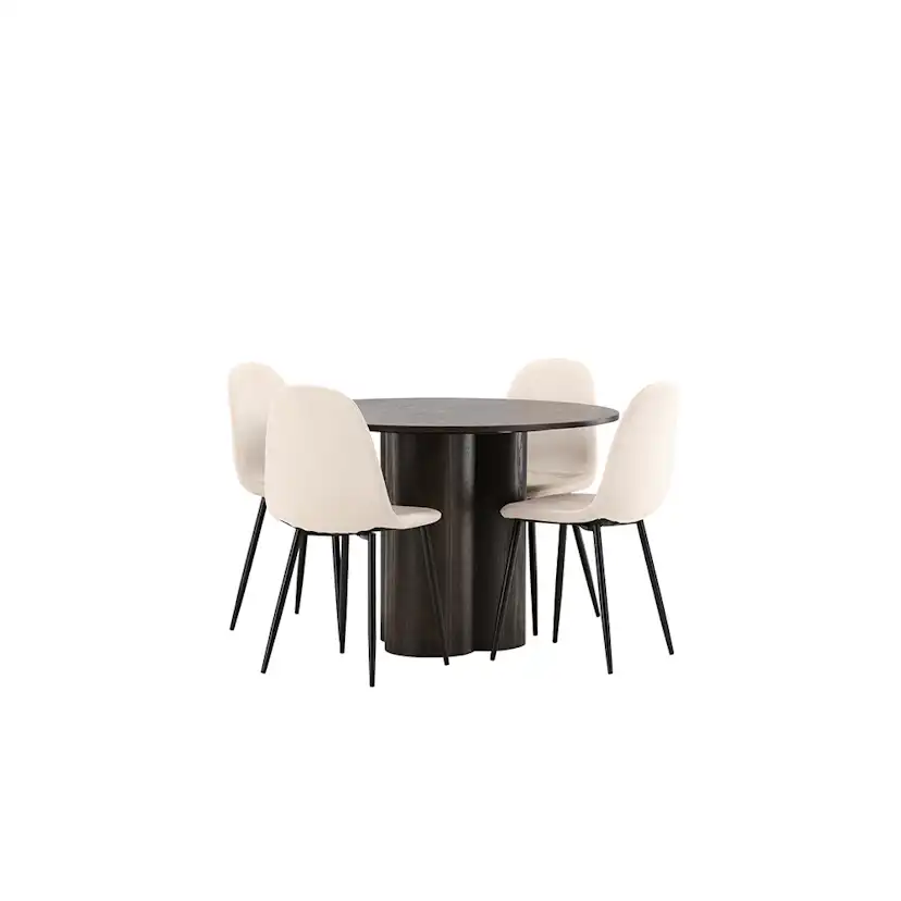 Spisegruppe Venture Home Olivia med 4 Polar Stoler