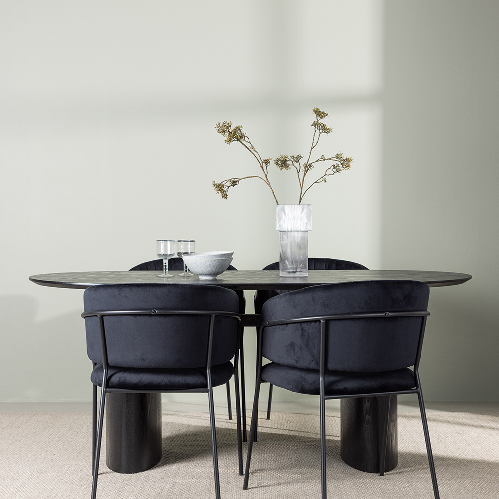 Spisegruppe Venture Home Isolde med 4 stk Selma Stoler