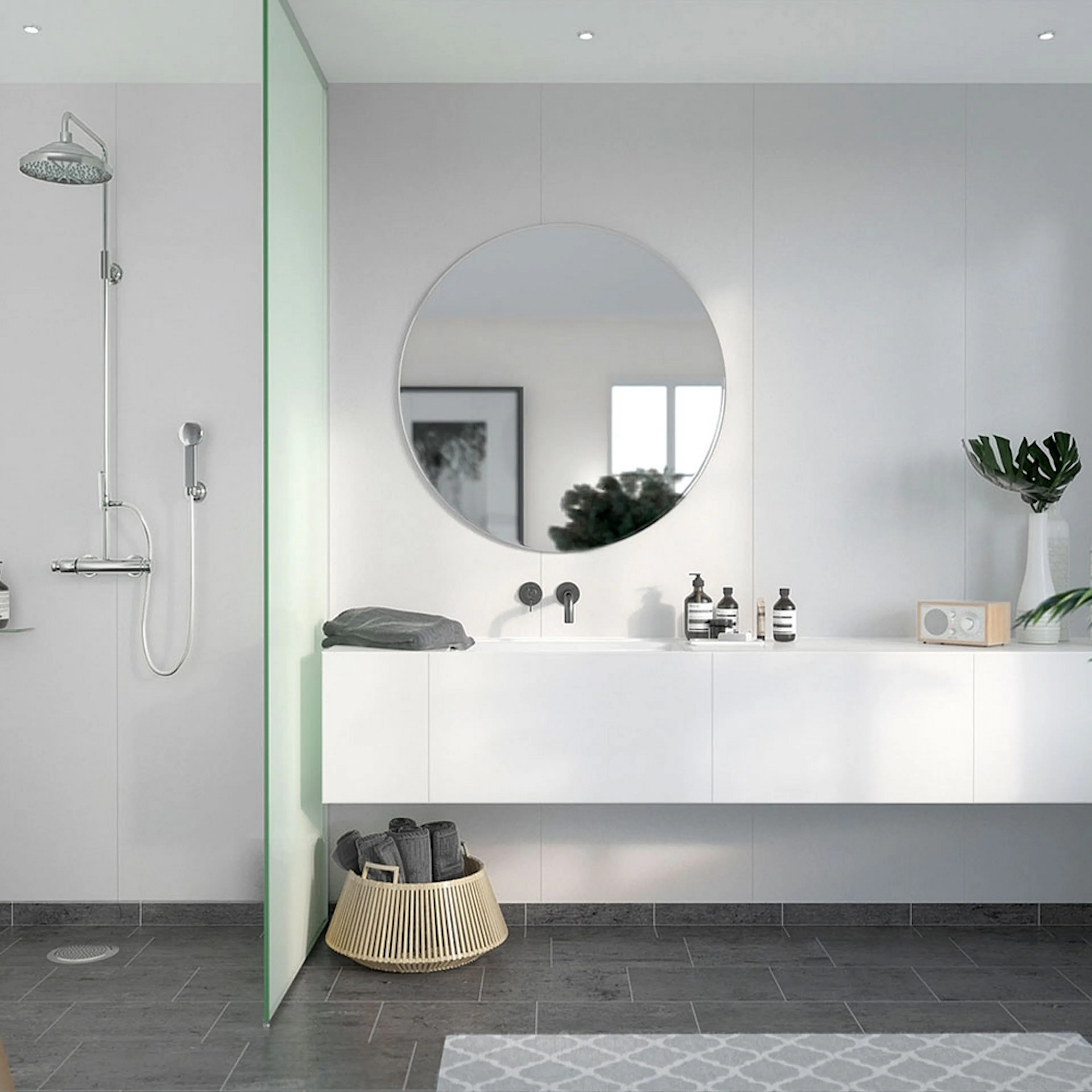 Baderomspanel Fibo 2094-M10 S White