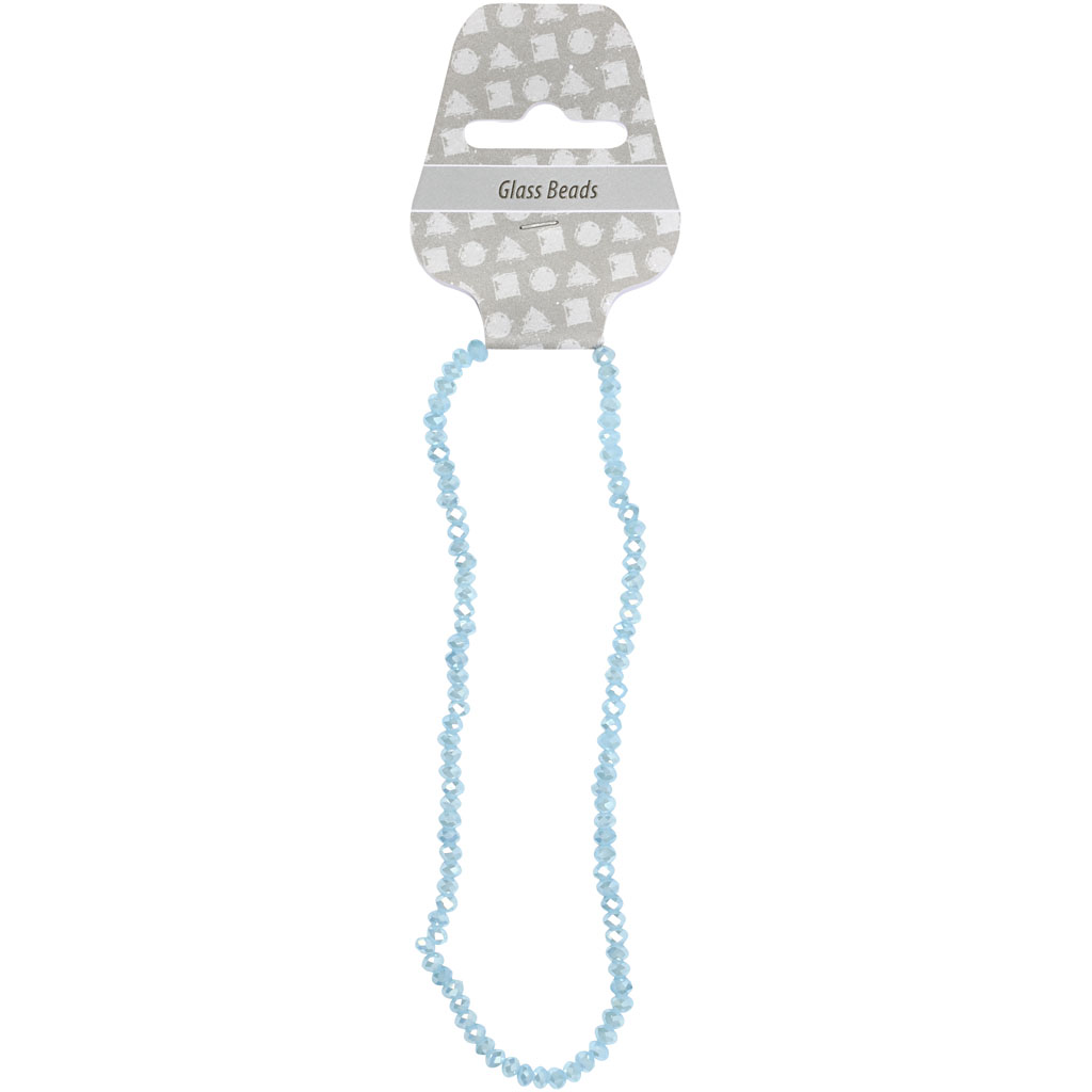 Facettperler Creativ Company Str 3x4 mm Hullstr 0,8 mm 100 stk/1 Pk
