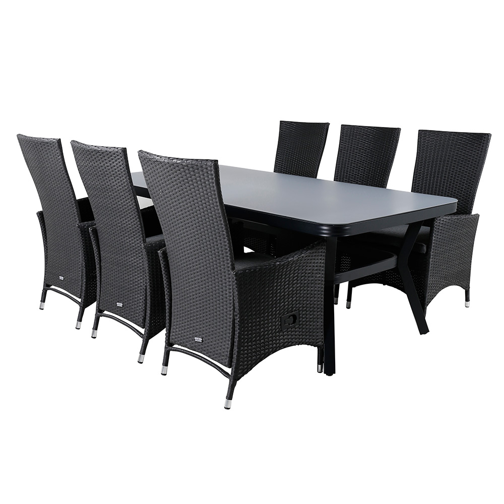 Spisegruppe Venture Home Vyn med 6 Pam Spisestoler