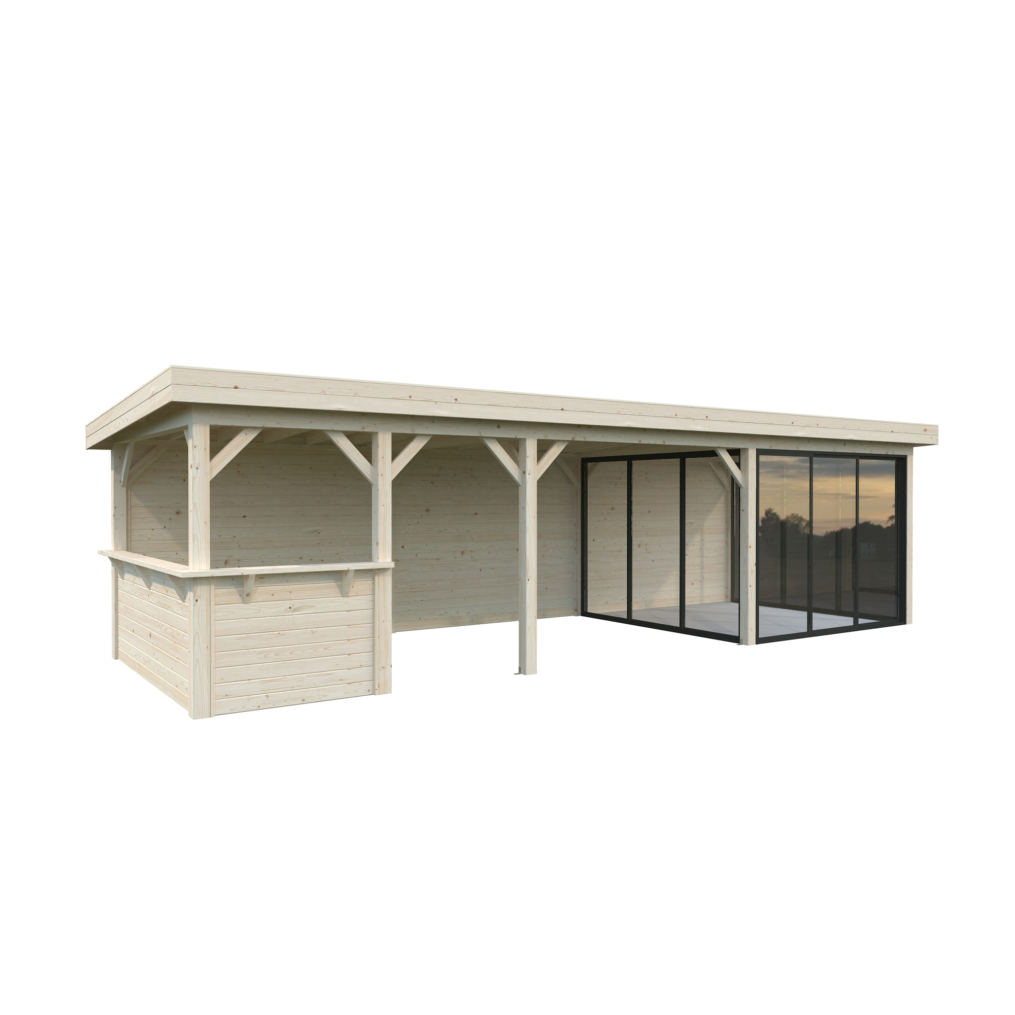 Hagestue Palmako Lenna 24,9 m2 Set 416 Slide