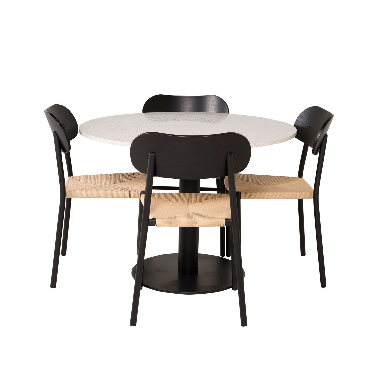 Spisegruppe Venture Home Razzia med 4stk Polly Stoler