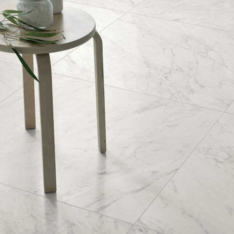 Klinker Coem Ceramiche Marmor B. Carrara SemiPolert Hvit 60x60 cm