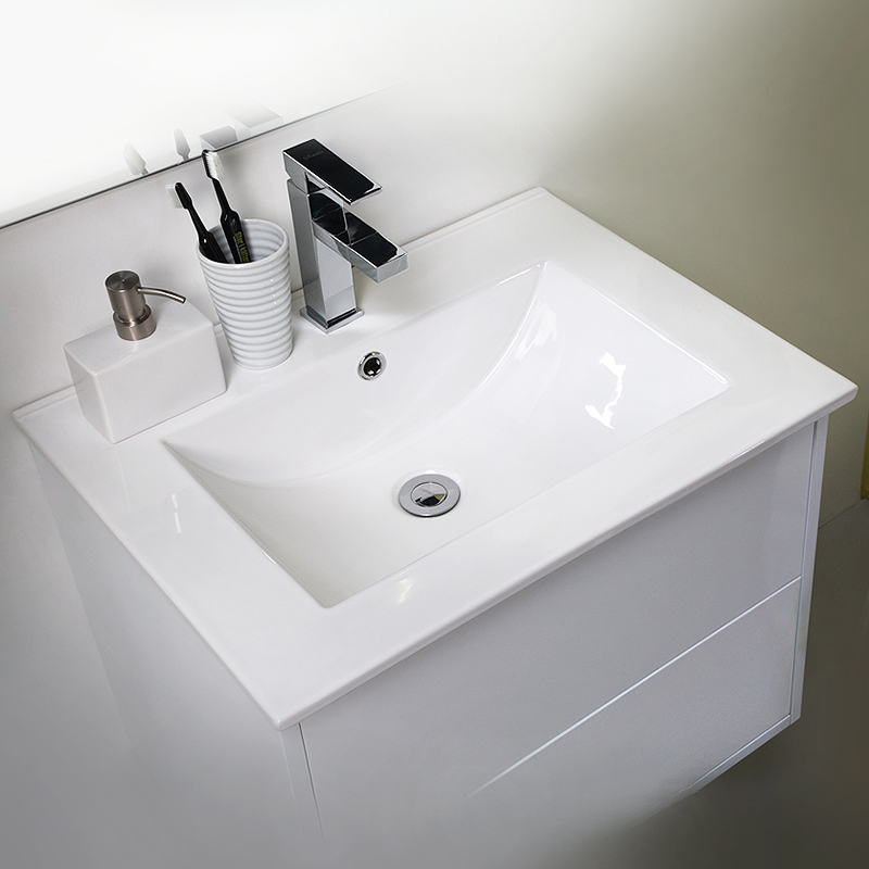 Møbelpakke Noro Avanti med Effect Speil Hvit Høyblank