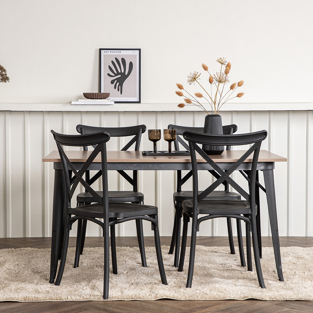 Spisegruppe Venture Home Tempe med 4 Crosett Stoler