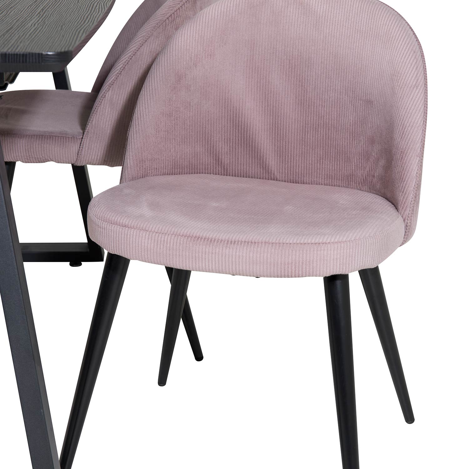 Spisegruppe Venture Home Ina med 4 Valentina Stoler Manchester