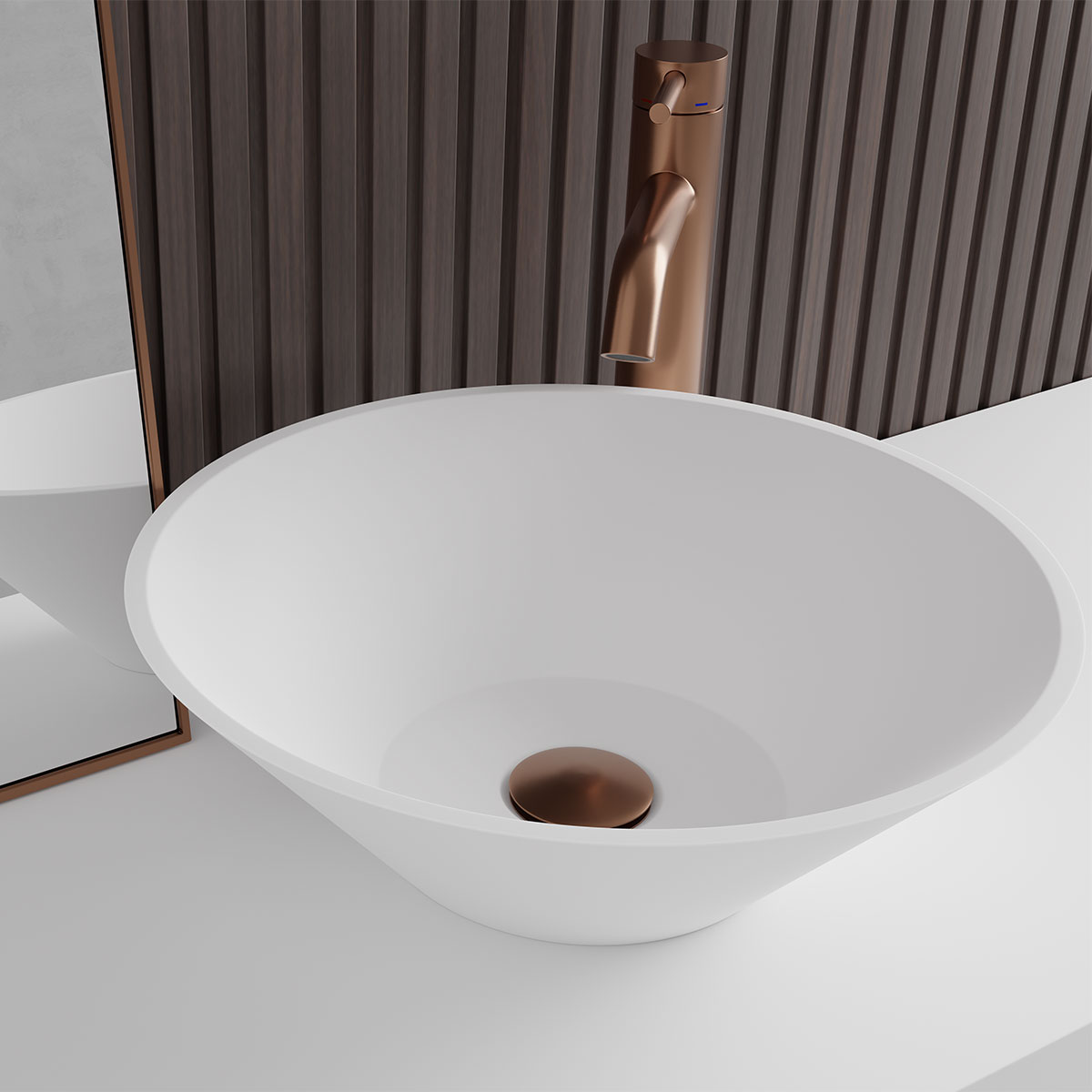 Tvättställsblandare Scandtap Steel Wave High