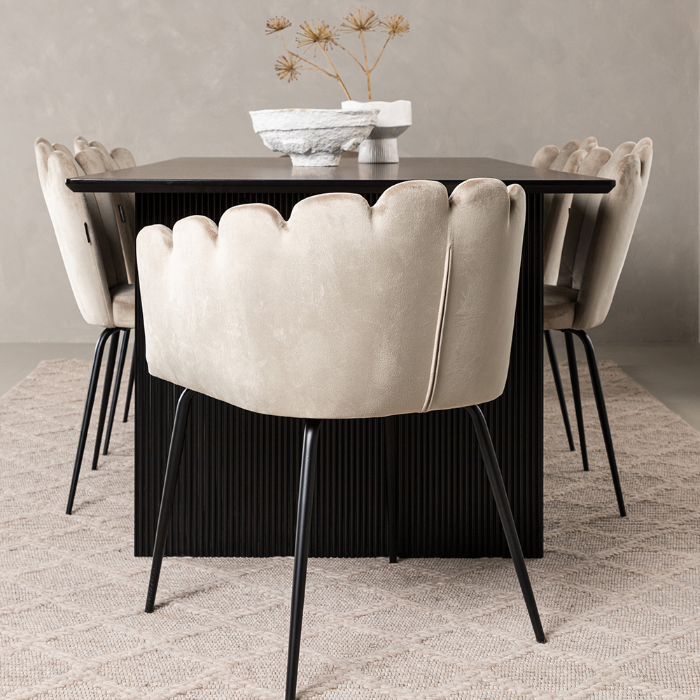 Spisegruppe Venture Home Vail med 4 Limhamn Light Stoler