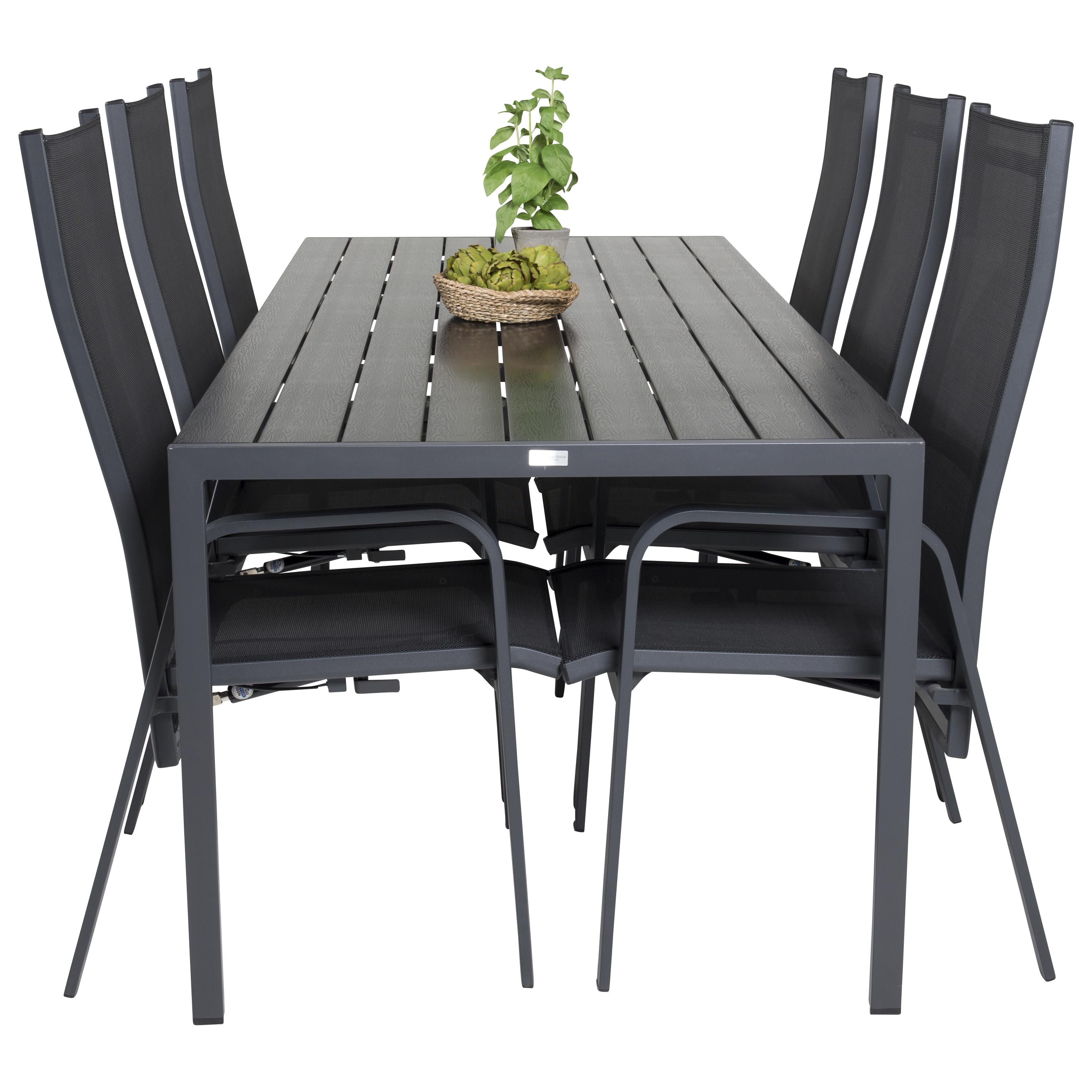 Spisegruppe Venture Home Break med 6 Copacabana Stoler