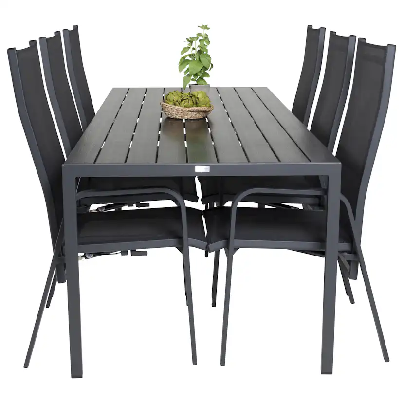 Spisegruppe Venture Home Break med 6 Copacabana Stoler