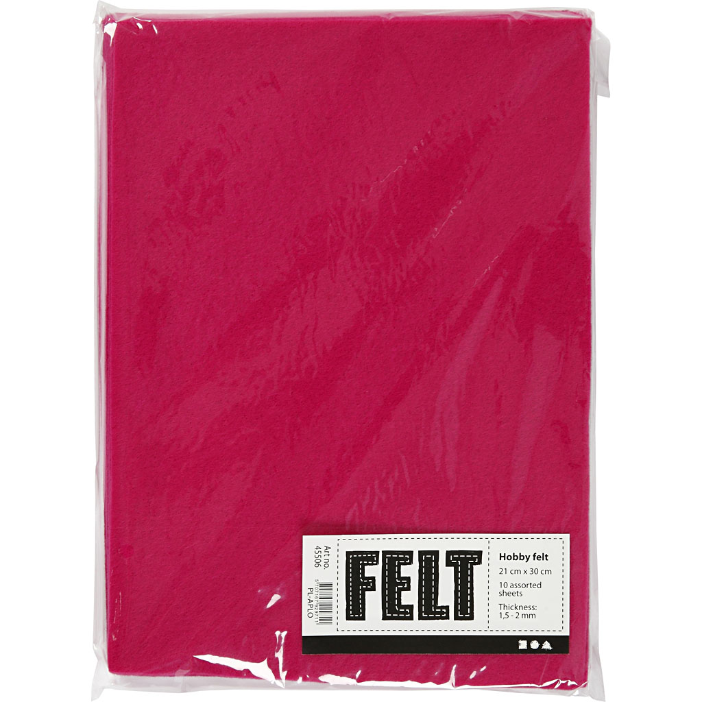 Hobbyfilt Creativ Company A4 210x297 mm 10 Ark/1 Pk