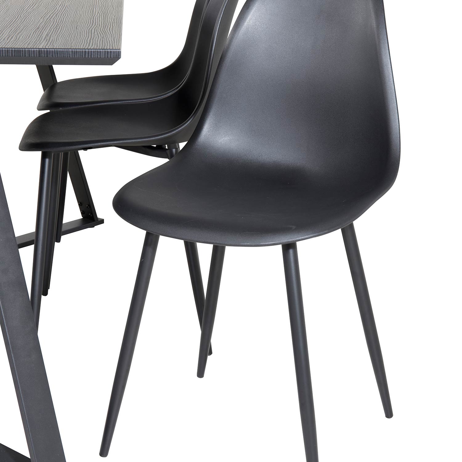 Spisegruppe Venture Home Madde med 6 Pop Stoler