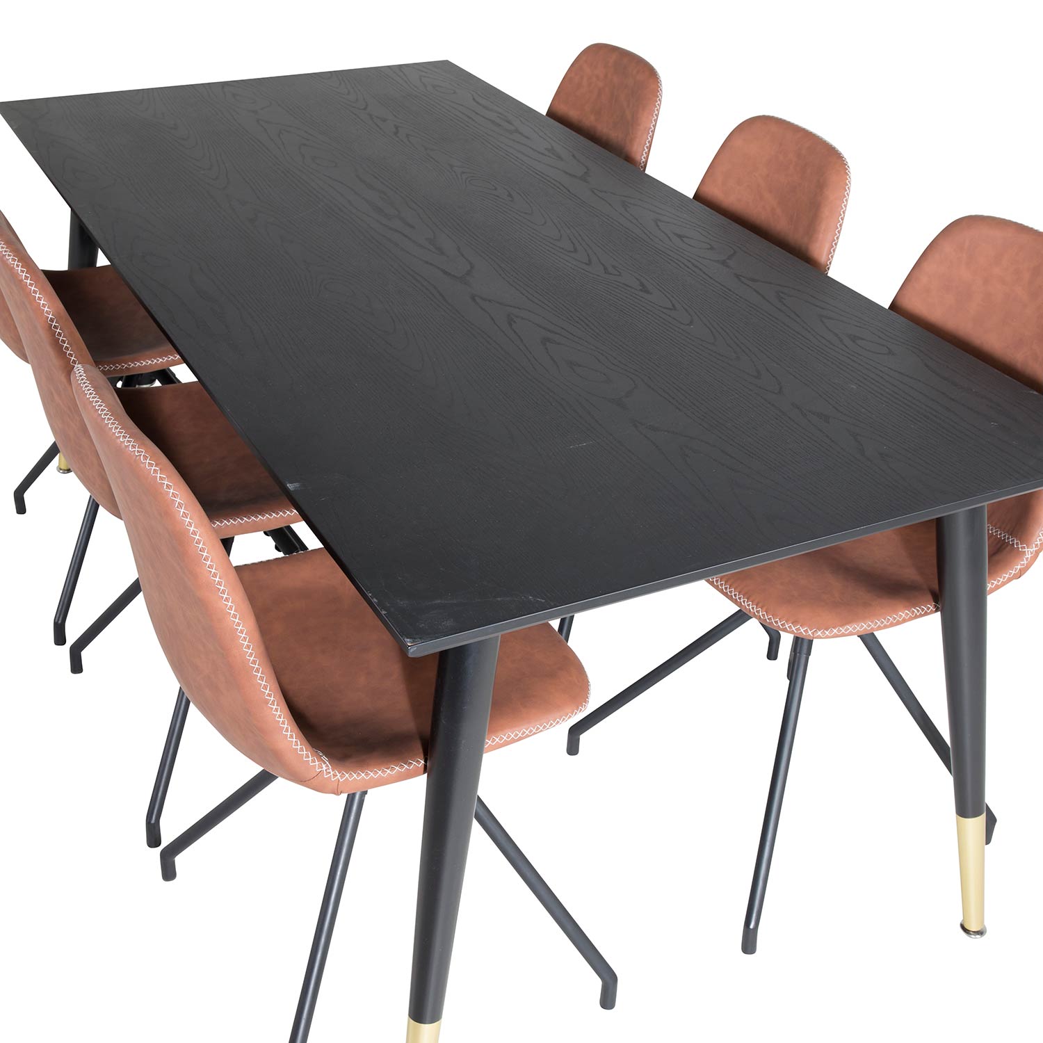 Spisegruppe Venture Home Dipp med 6 Polar Snurr Stoler