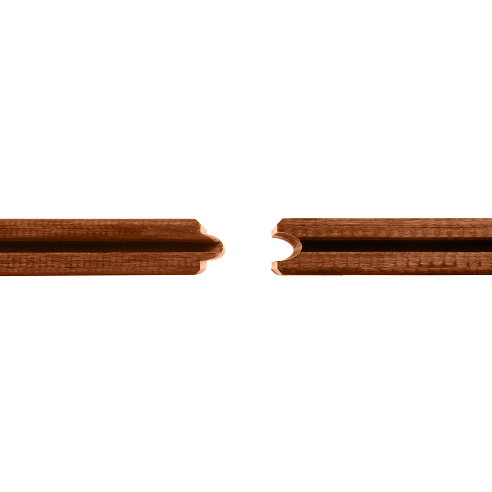 Bambutrall Dasso CTECH-Trall Bred Utegolv med Rillad Yta