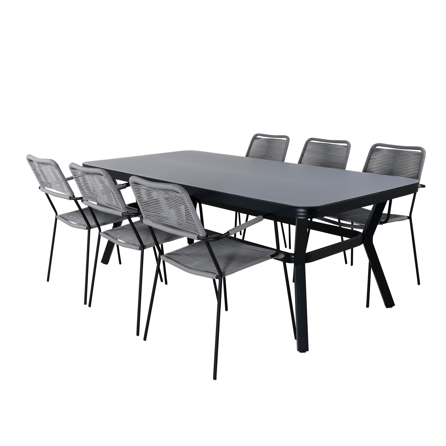 Spisegruppe Venture Home Vyn med 6 Lumi Spisestoler