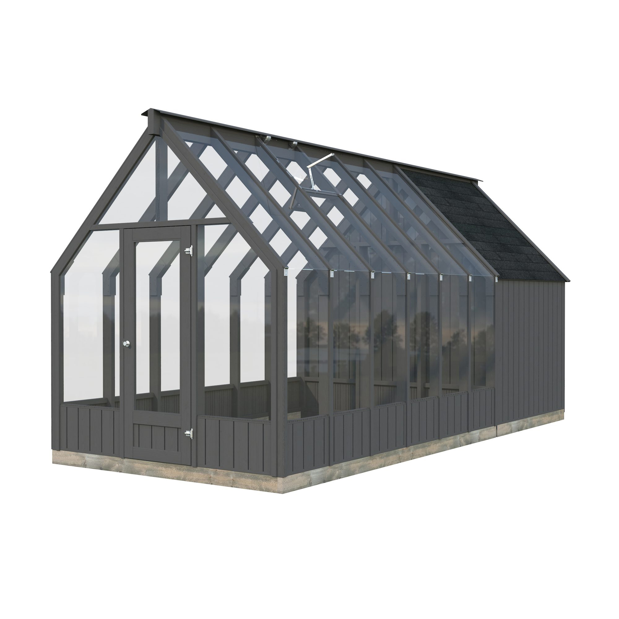 Drivhus Palmako Emilia 13,1 m² (inv. 8,2+4,0 m²)