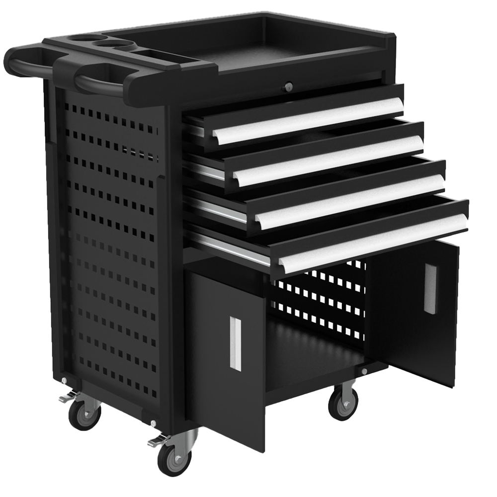 Monteringsvogn Metalcraft med 4 Skuffer og Underskap
