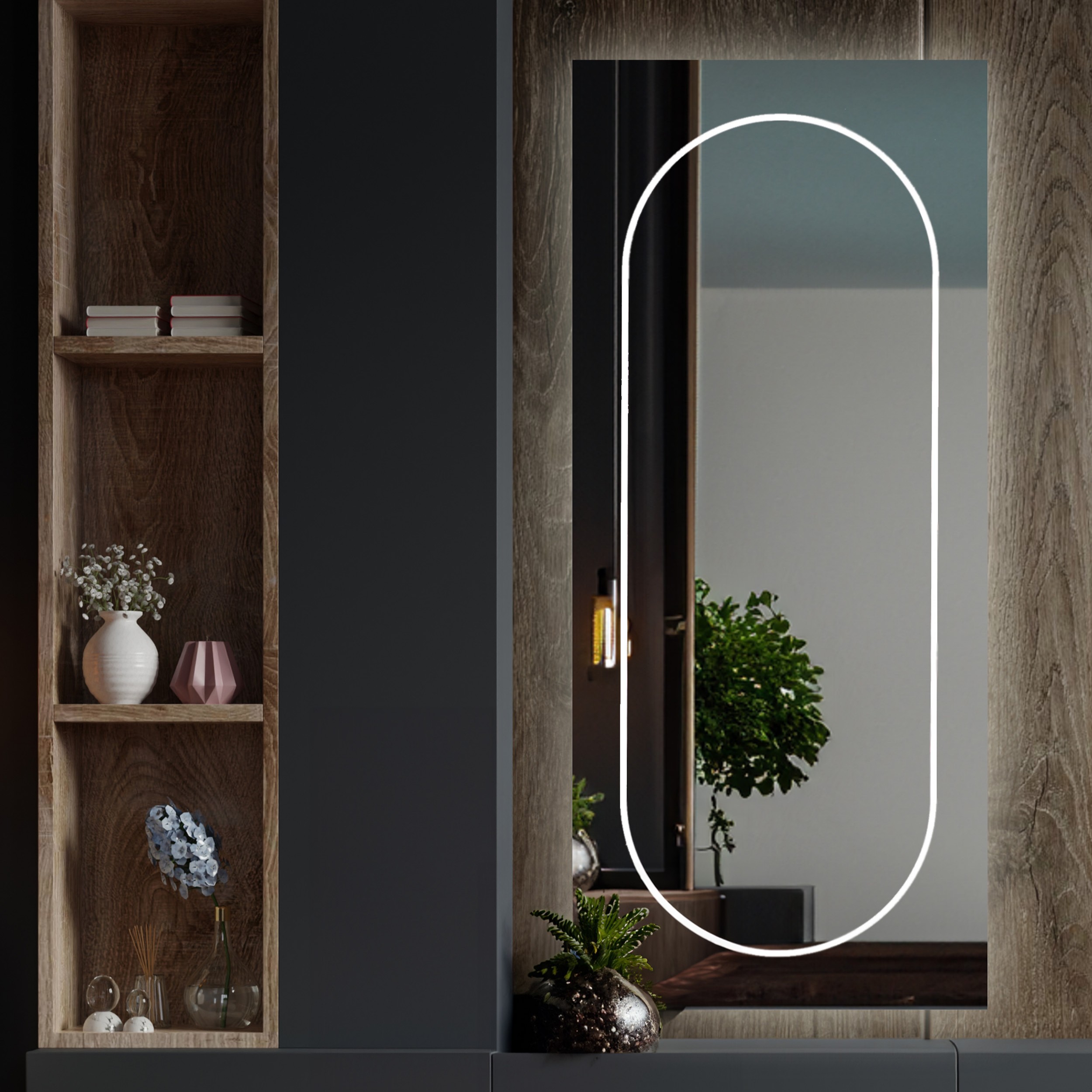 Speil Vidi Vista med LED-belysning