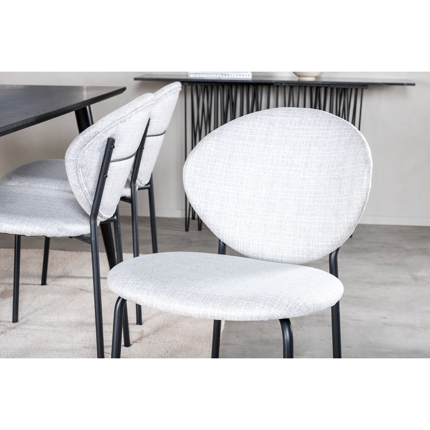 Spisegruppe Venture Home Dipp med 6 Vault Stoler