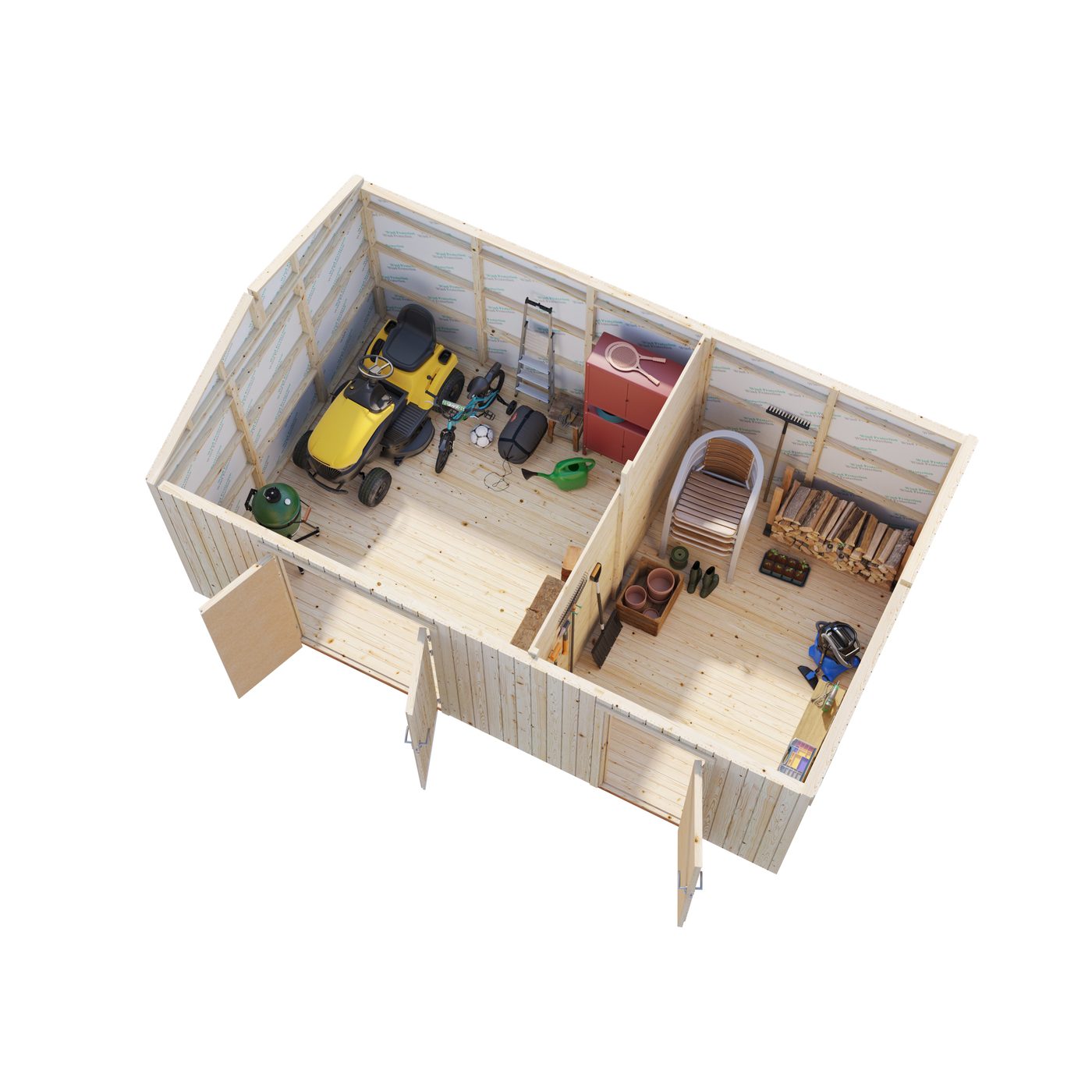 Redskapsbod Palmako Olaf 16,9 m2