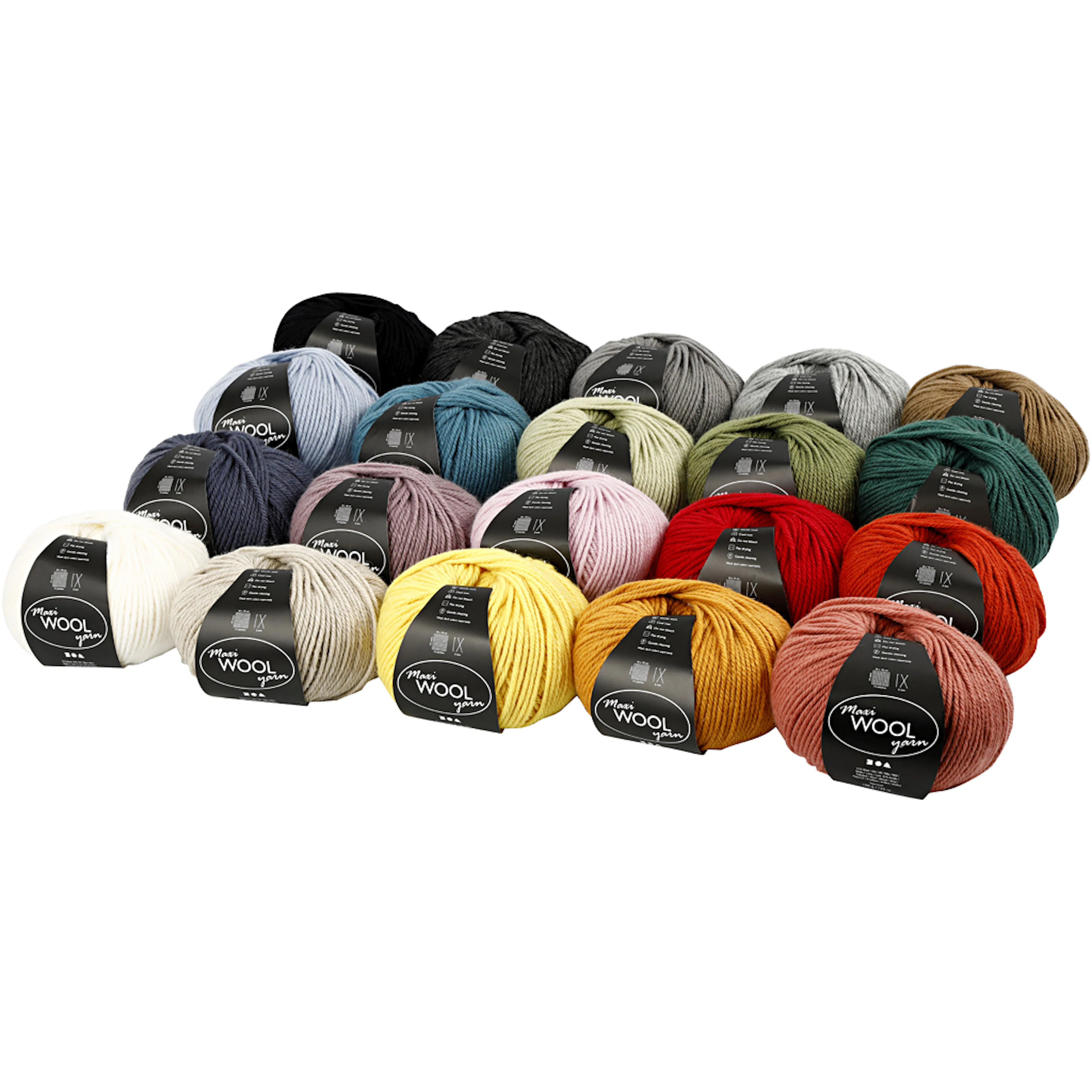 Ullgarn Creativ Company Ass Farger 125 m 20X100 g/1 Pk