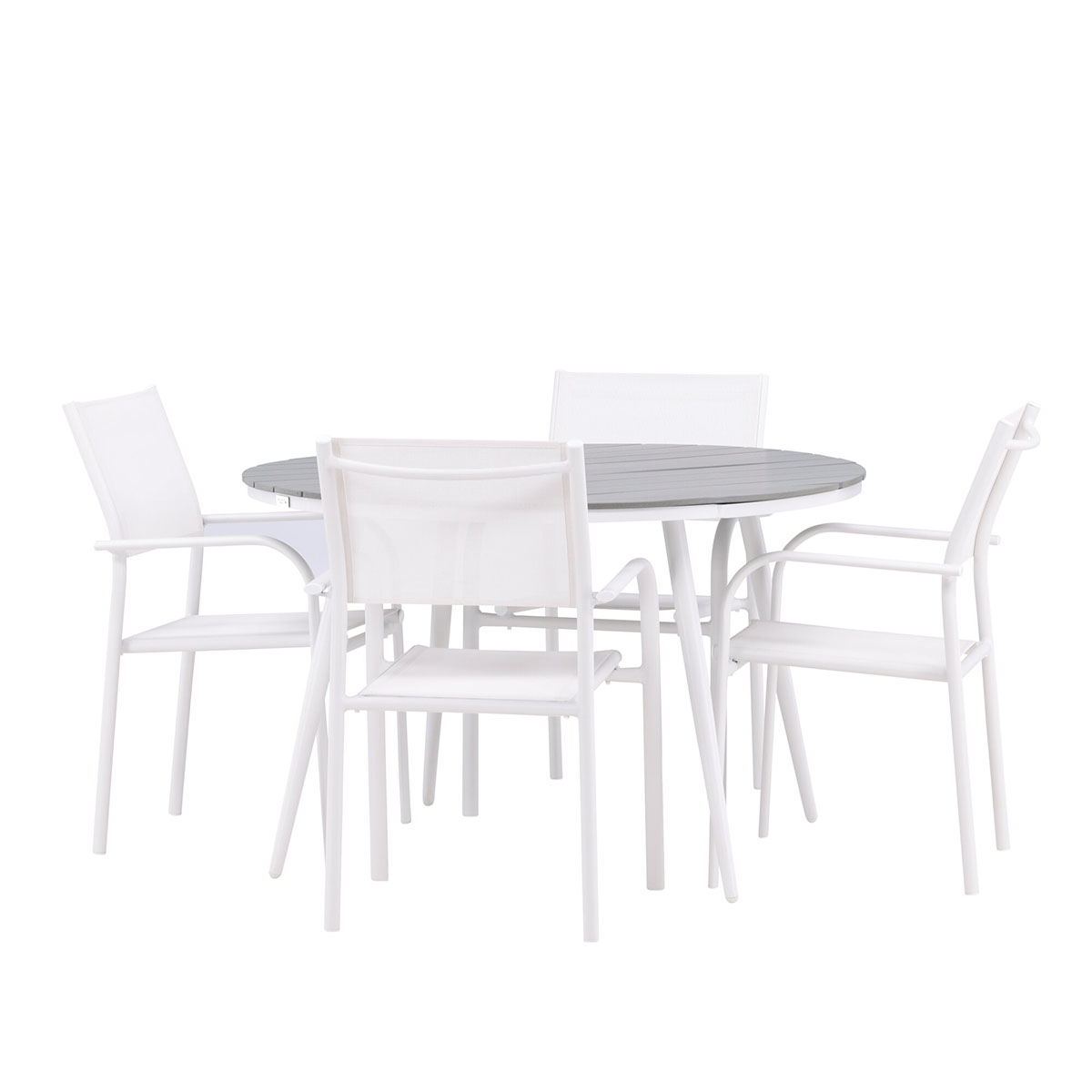Spisegruppe Venture Home Break 120 med 4 st Santorini Stoler
